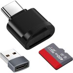 Lecteur de carte tf, lecteur de carte micro sd, adaptateur de lecteur de carte m��moire tf type c avec ...