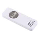 Lecteur carte universel usb support sd mmc sim micro sd portable blanc yonis Lecteur carte universel usb support sd mmc sim micro sd portable blanc yonis