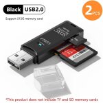 Lecteur de cartes usb 2. 0 multifonctionnel 2 en 1, lecteur de cartes mémoire micro sd tf, adaptateur ... Lecteur de cartes usb 2. 0 multifonctionnel 2 en 1, lecteur de cartes mémoire micro sd tf, adaptateur ...