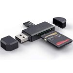 Lecteur de cartes usb 3. 0 ultra - rapide pour cartes sd et micro - sd, compatible avec les p�riph�riques ...