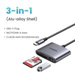 Lecteur de carte usb c avec cble type c, appareil de lecture carte micro sd, accessoire pour ordinateur ...