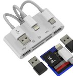 Lecteur de carte usb c sd (3 en 1) type c câble de charge adaptateur micro sd lecteur de carte pour iphone ... Lecteur de carte usb c sd (3 en 1) type c câble de charge adaptateur micro sd lecteur de carte pour iphone ...