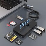 Lecteur de cartes usb c usb3. 0, adaptateur de lecteur de cartes mmoire 8 - in - 2 pour sd sdxc sdhc ...