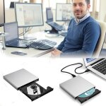 Lecteur cd / dvd externe dvd combo cd - rw portable slim usb 2. 0 graveur cd pour windows 2000 / xp / ...