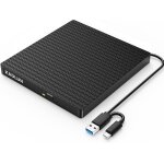 Lecteur cd / dvd externe pour pc, usb 3. 0 et type - c usb - c graveur dvd externe, lecteur cd externe ...