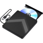 Lecteur cd dvd externe pour pc, usb 3. 0 et type - c cd / dvd + / - rw graveur enregistreur, mince graveur ...