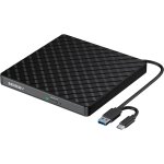 Lecteur cd / dvd externe pour pc, usb 3. 0 graveur dvd externe, usb c lecteur graveur cd dvd externe, ...