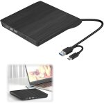 Lecteur cd / dvd externe avec usb 3. 0 type - c graveur dvd externe cd dvd + / - rw lecteur portable ...