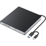 Lecteur cd dvd externe usb 3. 0 usb c lecteur cd externe pour ordinateur portable bureau pc macbook imac, ...