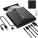 Lecteur cd externe usb 3. 0 et type - c portable cd / dvd + / - rw graveur dvd externe, ultra mince lecteur ...