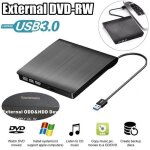 Lecteur graveur dvd cd externe usb 3. 0 ultra slim portable - plug and play, haute vitesse - lecteur ...