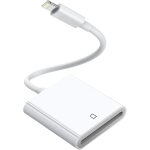 Lecteur lightning vers carte sd pour appareil photo - plug and play pour iphone 14 / 13 / 12 / 11 / xs ...