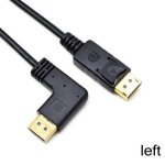 Left 30cm displayport ¿ c�ble dp m�le vers m�le 4k @ 60hz, 2k @ 165hz, dp + + , haut, bas, angle gauche ...