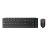 Lenovo 4x31s04814 pack clavier souris bureau rf sans fil + bluetooth allemand noir