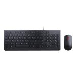Lenovo essential wired combo - ensemble clavier et souris - usb - us avec le symbole de l'euro Lenovo essential wired combo - ensemble clavier et souris - usb - us avec le symbole de l'euro