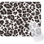 Leopard cute personality mousepad square mouse mat with rubber base waterproof and non - slip mousepad ...