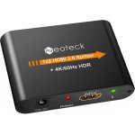 Letnerny - 1x2 1080p hd rpartiteur hdmi 3d hdmi splitter 1 entre 2 sorties amplificateur distributeur ...