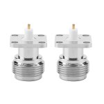Letnerny - 2 pices n kfd 5 n femelle jack rf chssis coaxial de 2 adaptateurs de cble coaxial rf femelle ...