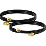 Letnerny - cable rp - sma rallonge antenne wifi 1m adaptateur de rp - sma mle a femelle rg174 pour extension ...