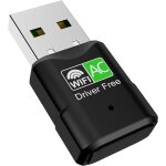 Letnerny - cl usb wifi, cl wifi pour pc ac600mbit / s, adaptateurs usb wifi 433mbps 5ghz / 150mbps ...