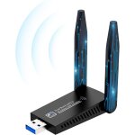 Letnerny - cl wifi, ac1300 mbps cle wifi puissante usb 3. 0 double bande, 2. 4g / 5. 8ghz adaptateurs ...
