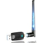Letnerny - cl� wifi puissante ac1300 mbps, carte wifi usb, dongle wifi, usb 3. 0 double bande, 2. 4g ...