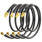 Letnerny - kit de 4 cbles sma a sma - 50 cm - faible perte - 0 - 6 ghz - cble coaxial bmr200 - meilleur ...