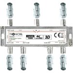 Letnerny - rpartiteur 6 voies bk premium adaptateur cble d'antenne tv satellite pour tnt tlvision ...
