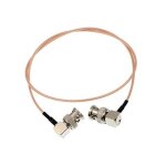 Letnerny - rg179 c�ble coaxial bnc a angle droit din 1. 0 / 2. 3 mini bnc 75ohm pour blackmagic hyperdeck ...