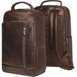 Letnerny - sac a dos en cuir ¿ sac a dos de voyage en cuir vritable pour ordinateur portable avec bretelles ...
