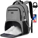 Letnerny - sac a dos pour ordinateur portable 17, 3 avec compartiment a chaussures, sac a dos d'ecolier ... Letnerny - sac a dos pour ordinateur portable 17, 3 avec compartiment a chaussures, sac a dos d'ecolier ...