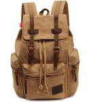 Letnerny - sac a dos rtro en toile - style vintage - pour ordinateur portable - pour homme et femme