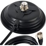 Letnerny - tc - 110m cb / vhf / uhf / hf support d'aimant pour antenne radio amateur so - 239 type de ...