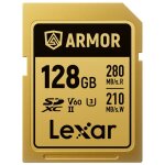 Lexar carte sdxc pro gold series armor uhs - ii 128go ip68 r280 / w210mb / s
