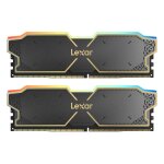 Lexar lexar kit barrettes mmoire 32go (2x16go) dimm ddr5 thor rgb 6000mhz (noir)