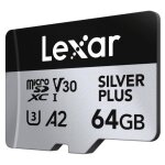 Lexar professional silver plus 64 go microsdxc uhs - i classe 3