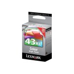Lexmark cartridge no. 43 - couleur (cyan, magenta, jaune) - originale - cartouche d'encre - pour p350; ... Lexmark cartridge no. 43 - couleur (cyan, magenta, jaune) - originale - cartouche d'encre - pour p350; ...
