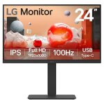 Lg 24ba650 - b - ecran lcd - 24  (23. 8  visualisable) - 1920 x 1080 full hd (1080p) @ 100 hz - ips - ...