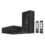 Lindy 300m fibre optic displayport 1. 2 & usb kvm extender - transmetteur et rcepteur - rallonge cran ...