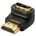 Lindy adaptateur hdmi femelle vers hdmi mle coud  90 dgrs vers le bas