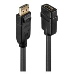 Lindy - adaptateur vido - displayport mle pour hdmi femelle - 0. 15 m - noir