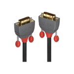 Lindy anthra line - c�ble dvi - liaison double - dvi - d (m) pour dvi - d (m) - 3 m - rond, vis molet�es ...