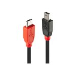 Lindy - c�ble usb - mini usb type b (m) pour micro - usb de type b (m) - usb 2. 0 otg - 1 m - moul� - ...