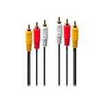 Lindy premium - câble vidéo / audio - vidéo / audio composite - phono rca x 3 mâle pour phono rca x 3 ... Lindy premium - câble vidéo / audio - vidéo / audio composite - phono rca x 3 mâle pour phono rca x 3 ...