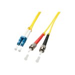 Lindy - cordon de raccordement - mode unique st (m) pour mode unique lc (m) - 3 m - 3 m - fibre optique ...