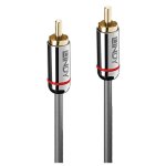 Lindy cromo line - c�ble audio num�rique (coaxial) - rca m�le pour rca m�le - 1 m - anthracite - rond ...