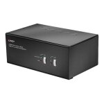 Lindy dual head single link dvi - i kvm switch pro with ttu - commutateur �cran - clavier - souris / ...