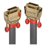 Lindy gold - c�ble dvi - liaison double - dvi - d (m) pour dvi - d (m) - 20 m - vis molet�es - gris