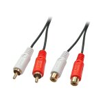 Lindy premium - rallonge de câble audio - rca mâle pour rca femelle - 2 m Lindy premium - rallonge de câble audio - rca mâle pour rca femelle - 2 m