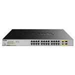 D - link dgs 1026mp - commutateur - non g�r� - 24 x 10 / 100 / 1000 (poe) + 2 x sfp gigabit combin� - ...